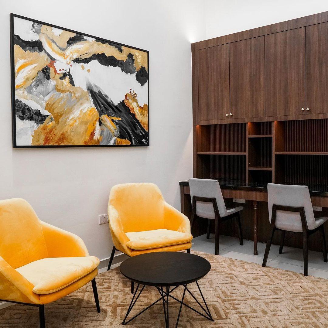 modern classic interior design style guest area by IDW design