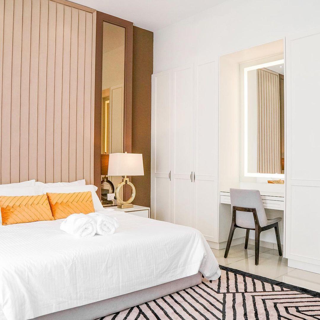 modern classic interior design style bedroom area by IDW design