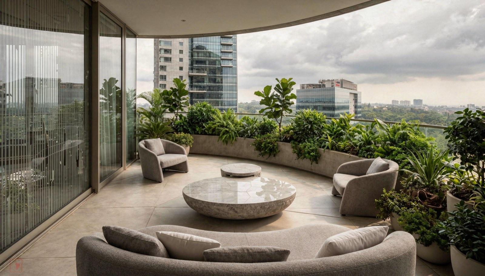 Balcony at Four Seasons Residence Bangalore