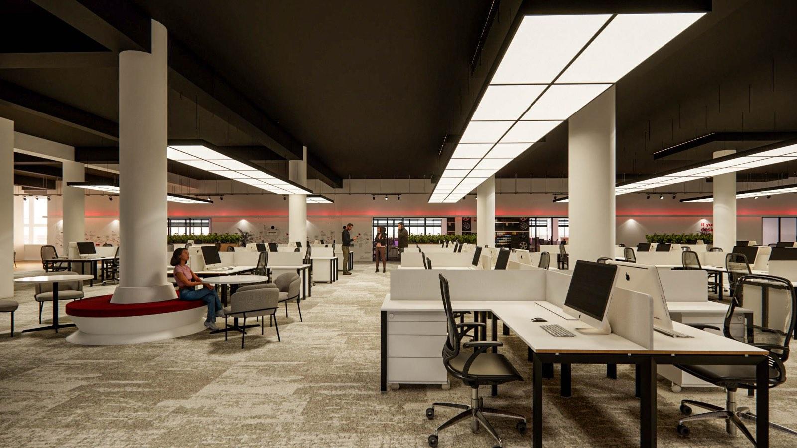Interior at the Glenmarie Office fit-out