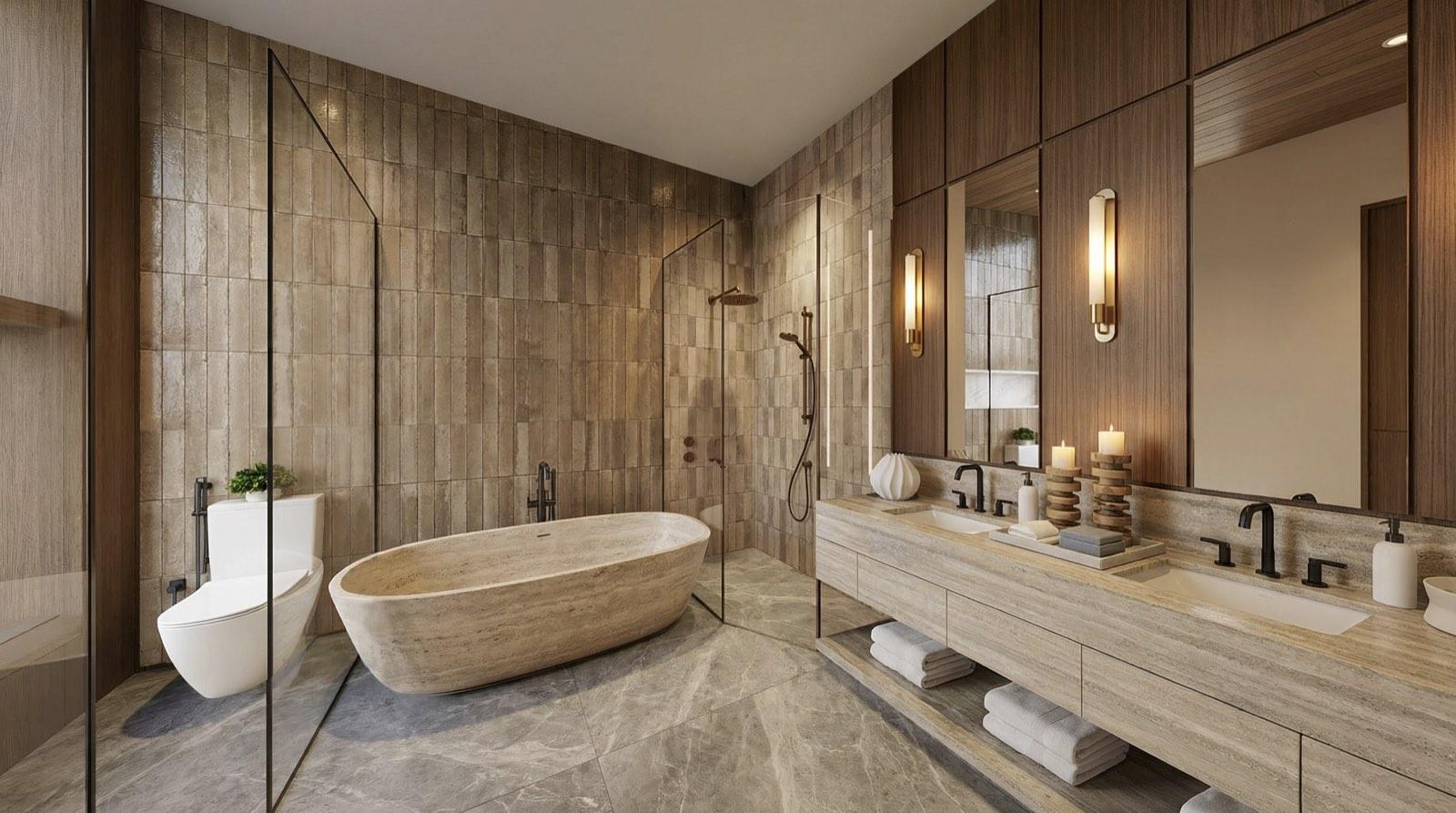 Bathroom to the third bedroom at Embassy Juhu Tower 3