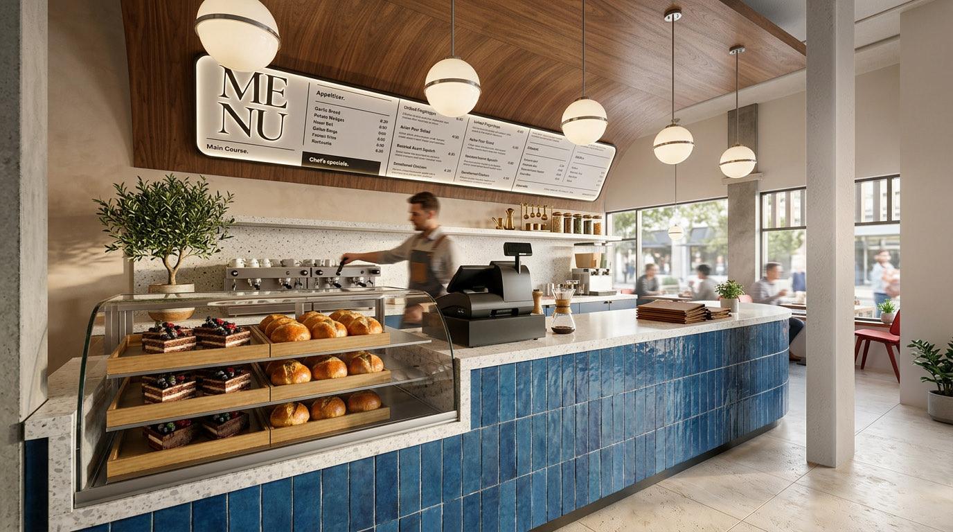 Café counter at the Seri Nilam Sport Center