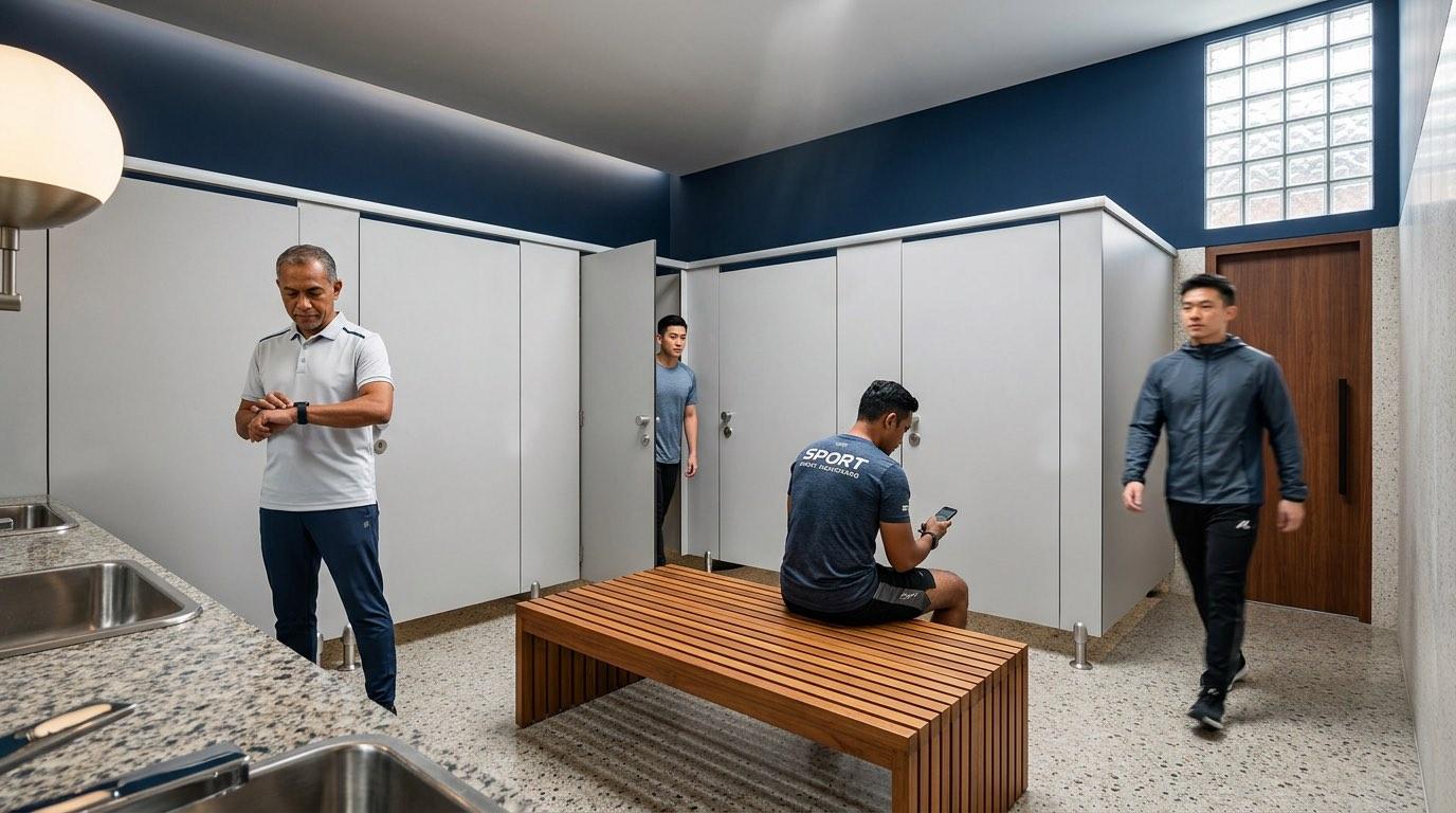 Washroom at the Seri Nilam Sport Center